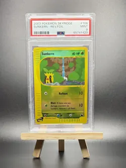 2003 POKEMON SUNKERN REVERSE REV HOLO FOIL #106 E-SERIES SKYRIDGE PSA 9 WOTC - Image 1