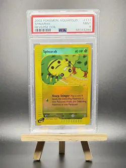 2003 POKEMON SPINARAK REVERSE REV HOLO FOIL #111 E-SERIES AQUAPOLIS PSA 9 WOTC - Image 1
