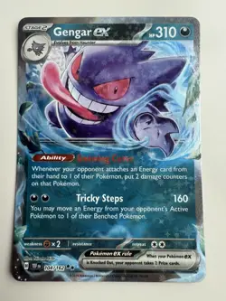 Gengar EX 104/162 Temporal Forces Ultra Rare Pokemon 2024 - Image 1