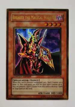 Breaker the Magical Warrior GLD1-EN014 Gold Rare Gold Series Yu-Gi-Oh! - Image 1