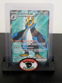 Pokemon Card 2025 EMPOLEON EX Ultra Rare UR 114/094 Phantasmal Flames NM/M - Image 1