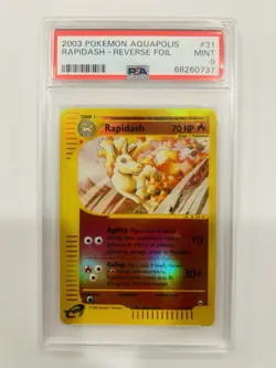PSA 9 Rapidash 31/147 Aquapolis 2003 Reverse Holo Pokemon Card E Series WOTC - Image 1