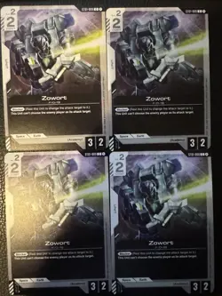 Gundam Card Game ST01-009C Zowort 4x playset Starter deck 1 - Image 1