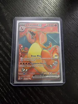 Pokemon Charizard EX Ultra Rare Sv: Scarlet & Violet 151 Card 183/165 NM - Image 1