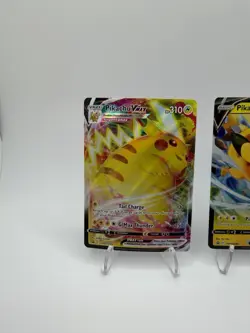 Pokemon Card TCG - Pikachu V & VMAX SWSH285 SWSH286 Black Star Promos - NM - Image 2