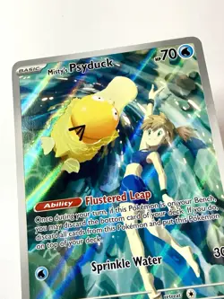 Misty's Psyduck 193/182 Destined Rivals Illustration Rare Pokemon Card NM+ Mint - Image 2