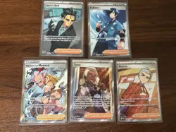 Pokemon TCG 5 Card Lot Full Art Trainers Mixed - NM - Image 1