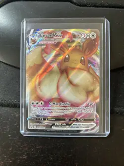 Pokemon TCG Eevee VMAX SWSH087 Black Star Promo Full Art NM M - Image 1