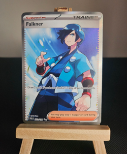 Pokemon TCG Falkner Paldea Evolved Full Art Trainer Ultra Rare Card 251/193 - Image 1