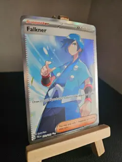 Pokemon TCG Falkner Paldea Evolved Full Art Trainer Ultra Rare Card 251/193 - Image 3