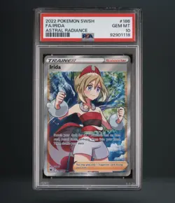 2022 Pokemon SWSH FA/Irida Astral Radiance #186 PSA GEM MT 10 - Image 1
