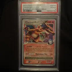 2009 POKEMON DIAMOND & PEARL BLACK STAR PROMO HOLO #DP45 CHARIZARD G LV.X PSA 4 - Image 1