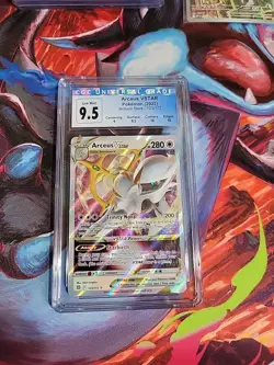 ARCEUS V Star Pokemon BRILLIANT STARS 123/172 CGC 9.5 Gem Mint w/ Sub Grades - Image 1
