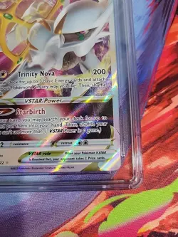ARCEUS V Star Pokemon BRILLIANT STARS 123/172 CGC 9.5 Gem Mint w/ Sub Grades - Image 3