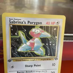 Pokemon TCG Sabrina's Porygon 98/132 1st Edition Gym Challenge Common WOTC - Image 4