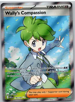Wally's Compassion 176/132 Ultra Rare Mega Evolution Pokemon NM - Image 1