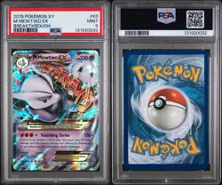 2015 POKEMON XY BREAKTHROUGH M MEWTWO EX #63 PSA 9 MINT Mega 63/162 New 13 Cert - Image 3