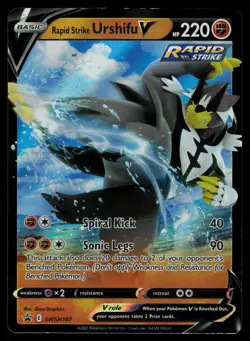 Rapid Strike Urshifu V SWSH107 - Pokemon Sword & Shield Promo (NM) - Image 1