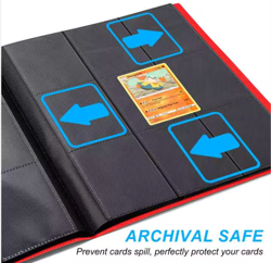 TCG card binder with 9 colours holds 360 cards 9 pocket pages free express ship - Image 2