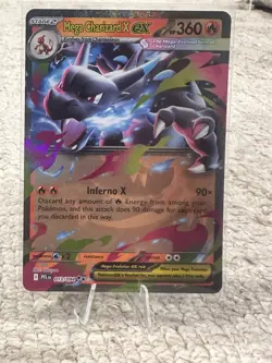 Mega Charizard X EX 013/094 Double Rare Phantasmal Flames Pokemon Card NM/M - Image 1
