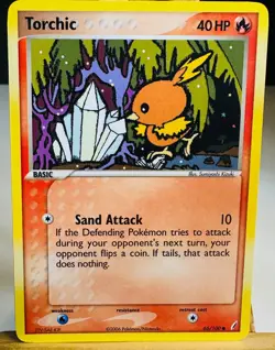 Torchic 66/100 Common [NM+] [EX Crystal Guardians] (2006) Pokemon Card - Image 1