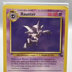 1999 Pokemon TCG Haunter Fossil 21/62 Regular Unlimited Rare HP - Image 2