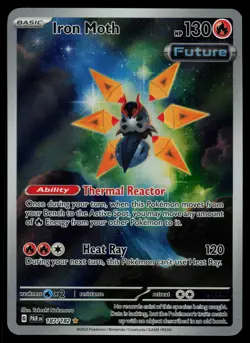 Iron Moth 187/182 - Pokemon Paradox Rift - Illustration Rare (NM) - Image 1