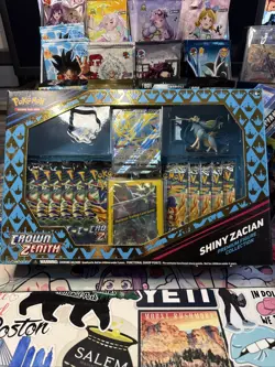 Nintendo Pokemon TCG Crown Zenith Collection Box - 11 Packs Shiny Zacian 820650851636 - Image 1