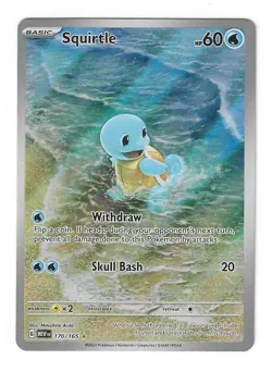Squirtle 170/165 - Scarlet & Violet 151 - Illustration Rare IR - Pokemon - NM - Image 1