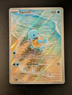 Squirtle 170/165 - Scarlet & Violet 151 - Illustration Rare IR - Pokemon - NM - Image 3
