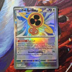 Pokemon TCG Fan Rotom Prismatic Evolutions Poke Ball Reverse Holo 085/131 - Image 1