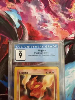 Pokemon Slugma 53/64 Neo Revelation 1st Edition CGC 9 Mint - Image 3
