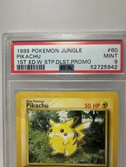 1999 POKEMON JUNGLE 1ST ED #60 PIKACHU PSA 9 - Image 3
