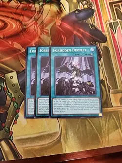 3X Forbidden Droplet - L26D-ENM13 Common 1ST ED NM Yugioh - Image 1