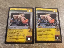 WWE WWF Raw Deal CCG Cards - 2X Bulldogs - Rare - Image 1