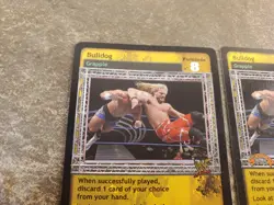 WWE WWF Raw Deal CCG Cards - 2X Bulldogs - Rare - Image 2