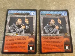 WWE WWF Raw Deal CCG Cards - 2X Don't Hate the Player, Hate the Game - Rare - Image 1