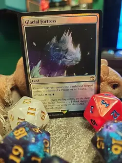 MTG Glacial Fortress - Foil art - Dr. Who Commander #0285 - Image 1