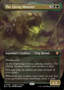 MTG - (Borderless) THE GITROG MONSTER - Bloomburrow Commander (M) - Image 1