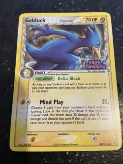 Pokemon TCG Golduck REVERSE HOLO STAMPED [43/110] - Image 1