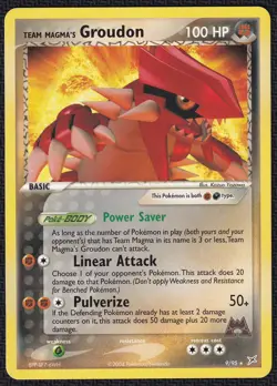 Pokemon Team Magma’s Groudon 9/95 Non-Holo Rare Team Magma VS Team Aqua - Image 1