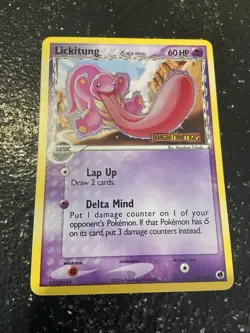 Pokemon TCG Lickitung (Delta Species) 19/101 Dragon Frontiers Reverse Holo - Image 1