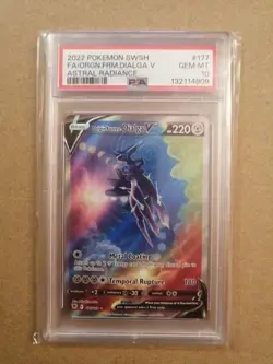 Pokemon Origin Forme Dialga V 177/189 Astral Radiance Full Art Holo PSA 10 - Image 1