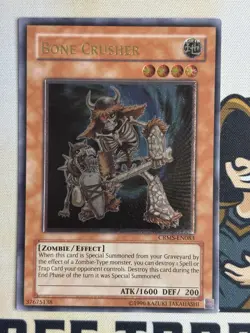 Yu-Gi-Oh! Bone Crusher CRMS-EN083 Ultimate Rare Unlimited Edition NM - Image 3