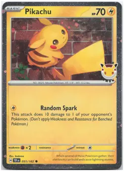 Pikachu - (Cosmo Holo) - 051/162 MCAP Miscellaneous Cards & Products NM - Image 1