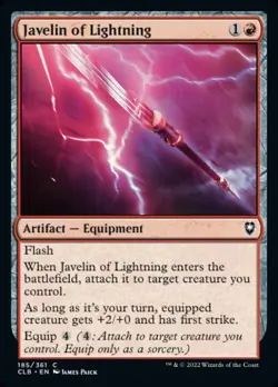 4x Javelin of Lightning - *FOIL* NM - CML: Battle for Baldur's Gate - Image 1