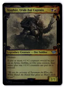 Mauhur Uruk-hai Captain NM* FOIL SHOWCASE The Lord Of The Rings 0665 -UnltdCards - Image 1