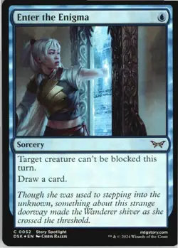 Enter the Enigma - C - Duskmourn: House of Horror - NM - Foil MTG x1 - Image 1