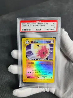2002 Pokemon Expedition Clefable Reverse Holo Foil #41 PSA 9 Graded Pokemon Card - Image 2
