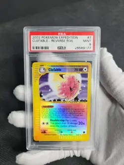 2002 Pokemon Expedition Clefable Reverse Holo Foil #41 PSA 9 Graded Pokemon Card - Image 3